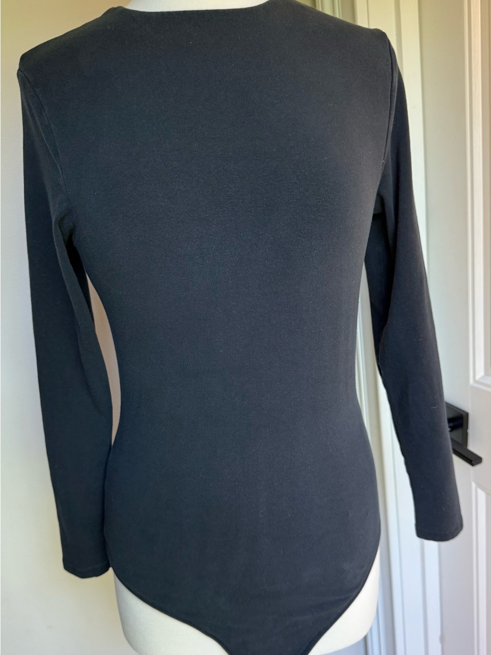 Abercrombie & Fitch Black Long-Sleeve Bodysuit